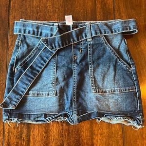 Justice jean skirt with built in shorts